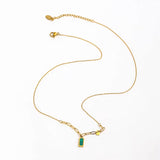 Malachite Pendant Necklace