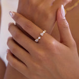 Flora Grace Diamond Gold Plated Ring