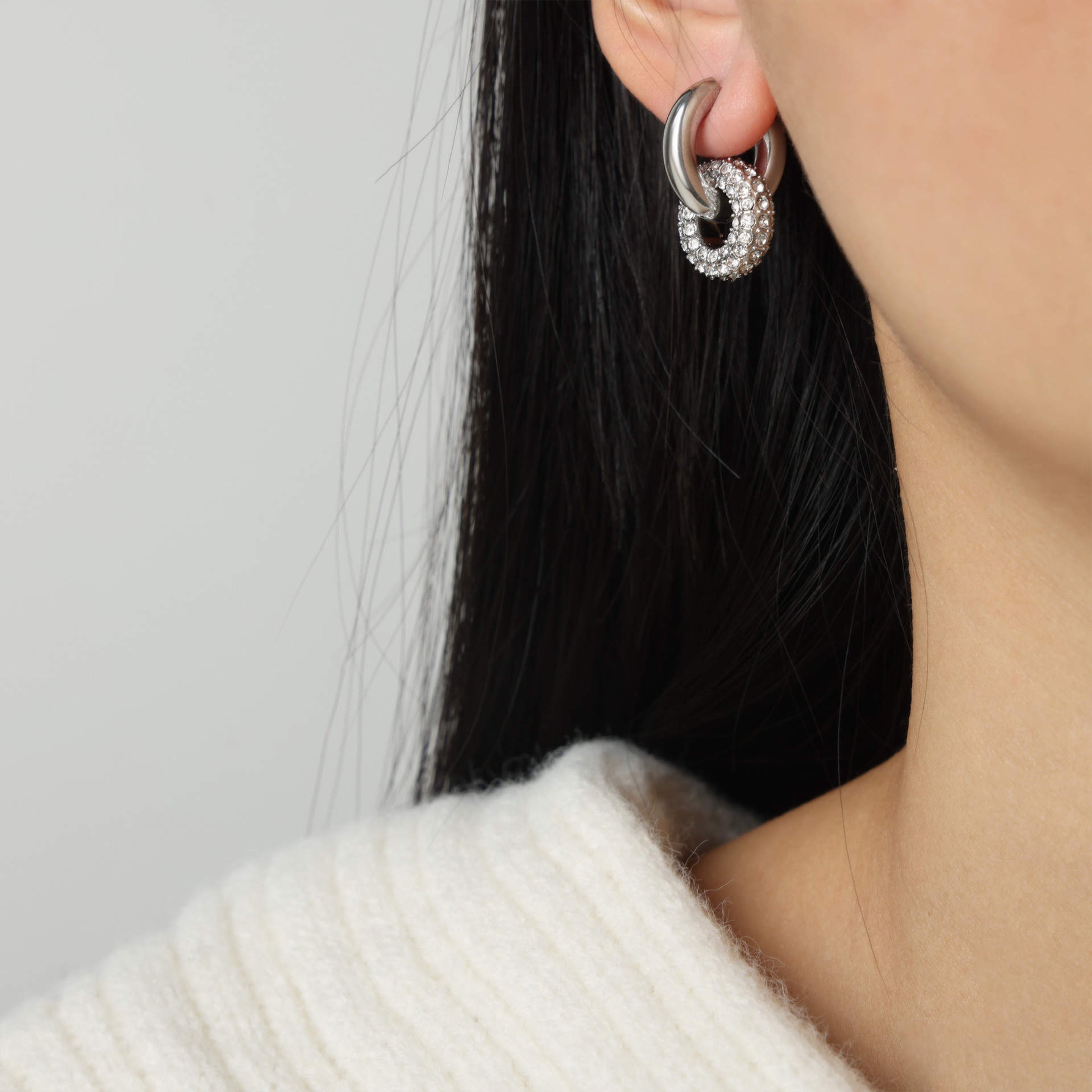 Double Donut Hoop Earrings