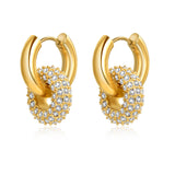 Double Donut Hoop Earrings