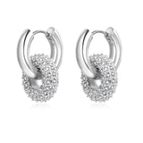 Double Donut Hoop Earrings