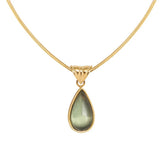 Golden Olive Drop Necklace