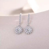 Lab Grown Snowflake Earrings (1 carat)