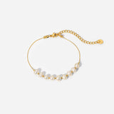 Luna Baroque Pearl Gold Plated Bracelet