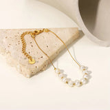 Luna Baroque Pearl Gold Plated Bracelet