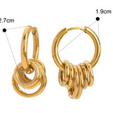 Lunar Tangle Hoops