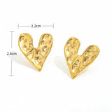 Heart Stud Earrings