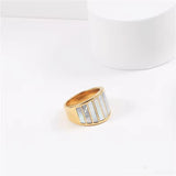 Golden Grid Ring