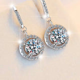 Moissanite Stellar Loop Earrings