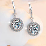 Moissanite Stellar Loop Earrings