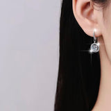 Moissanite Stellar Loop Earrings