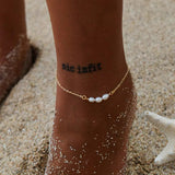 White Pearl Anklet