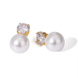 Solitaire Pearl earring
