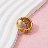 Gilded Petal Dome Ring