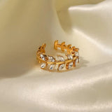 Luxe Leaf Vine Ring