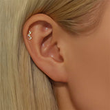 Marquise Cluster Helix Stud