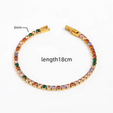 rainbow tennis bracelet