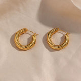 Twisted Bold Hoops
