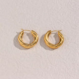 Twisted Bold Hoops