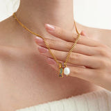 Heirloom Charm Pearl Necklace