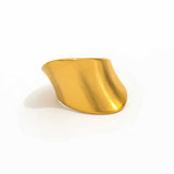 Solis Wide Gold Band Ring