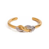 Infinity Knot Two-Tone Bracelet