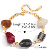 Crimson Stone Link Bracelet