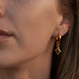 Midnight Aura hoop Earring