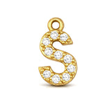 Alphabet Pendant Gold Chain