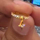 Gold Plated Second Piercing Ring