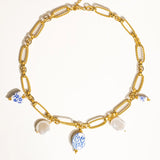 Windswept Charm Gold Plated Necklace