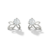 Moissanite butterfly earrings