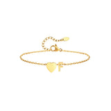 Heart & Initial Charm Bracelet