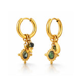 Midnight Aura hoop Earring