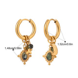 Midnight Aura hoop Earring
