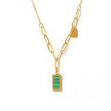 Malachite Pendant Necklace