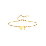 Heart & Initial Charm Bracelet