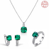 Emerald Water Drop jewellery Set